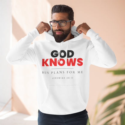 God Knows Pullover Hoodie - Jeremiah 29:11 Christian Sweatshirt
