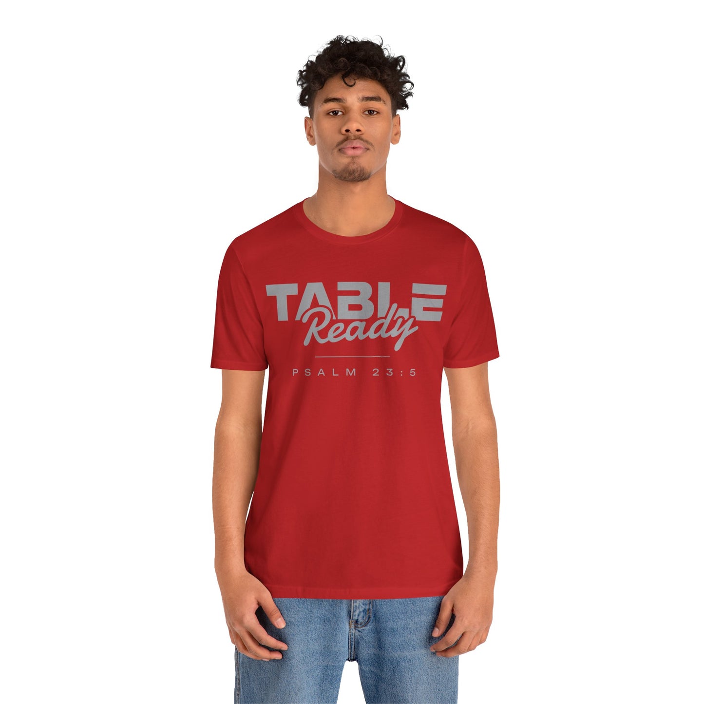 Table Ready T-Shirt - Psalm 23:5 Faith Graphic Tee | Pure Print Edition