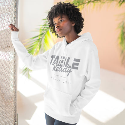 Table Ready Pullover Hoodie - Psalm 23:5 Christian Sweatshirt | Pure Print Edition