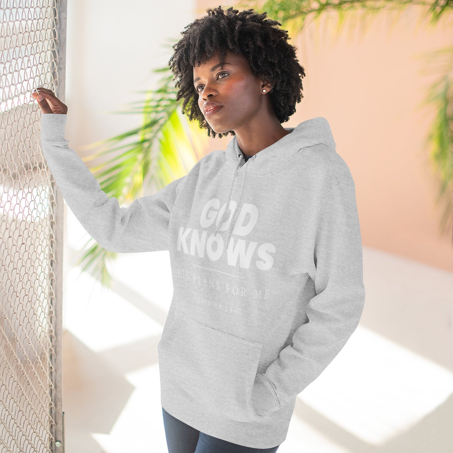 God Knows Pullover Hoodie - Jeremiah 29:11 Christian Sweatshirt | Pure Print Edition