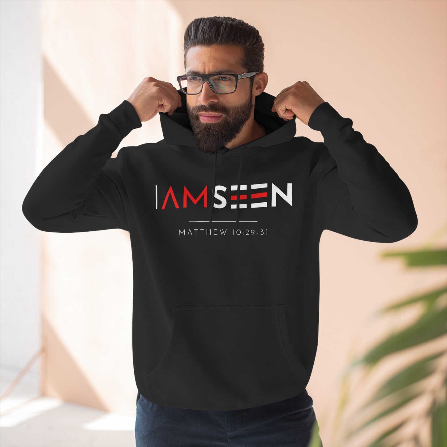 I Am Seen Pullover Hoodie - Matthew 10:29-31 Christian Sweatshirt