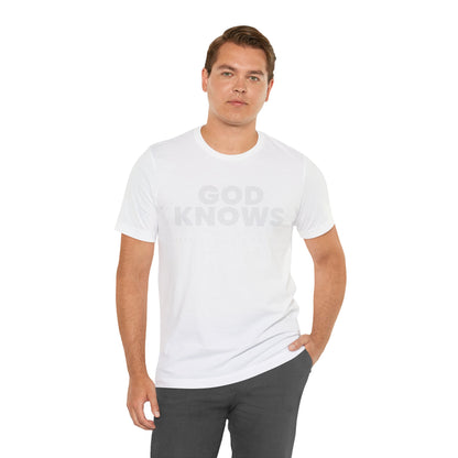 God Knows Tee - Jeremiah 29:11 Faith Graphic Tee | Monochromatic Edition
