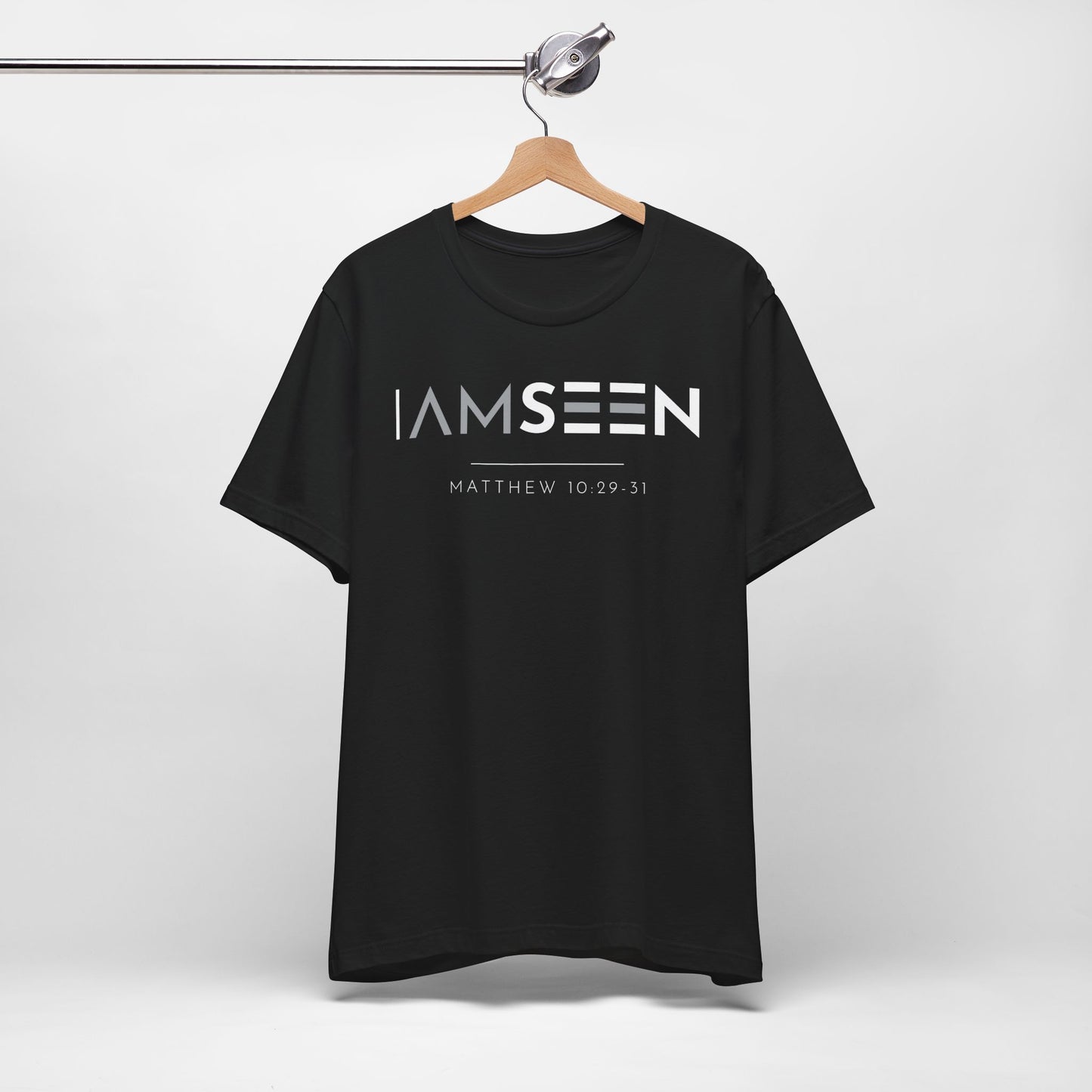 I Am Seen T-Shirt - Matthew 10:29-31 Faith Graphic Tee | Contrast Edition