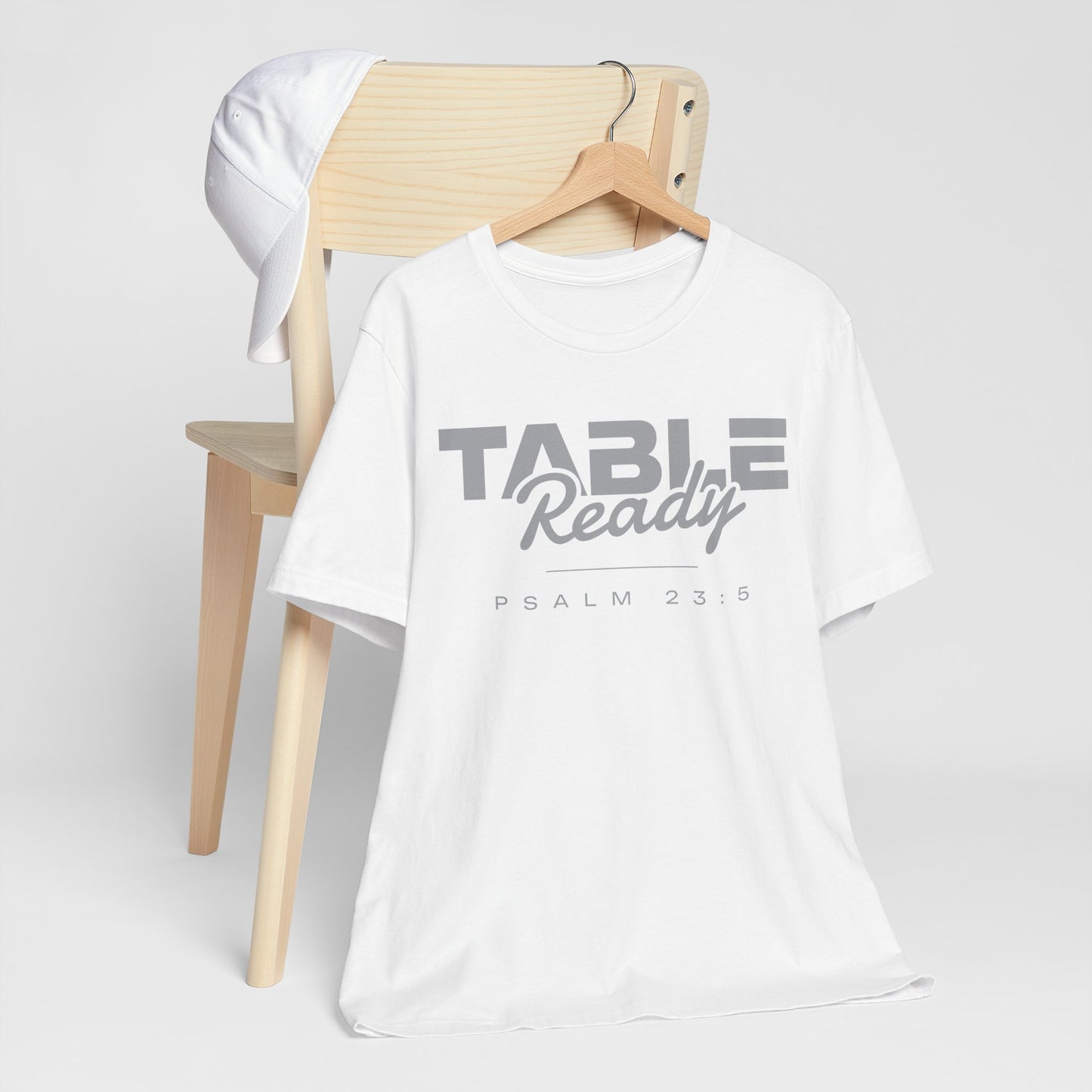 Table Ready T-Shirt - Psalm 23:5 Faith Graphic Tee | Pure Print Edition