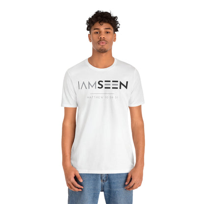 I Am Seen T-Shirt - Matthew 10:29-31 Faith Graphic Tee | Contrast Edition