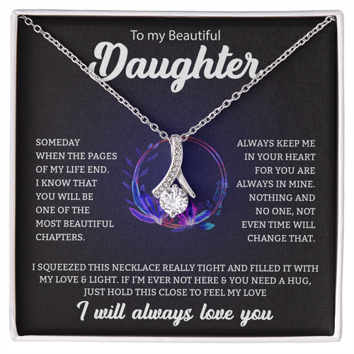 To My Beautiful Daughter | Alluring Beauty Necklace