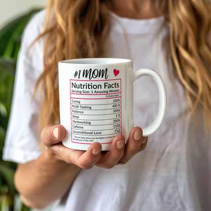 #1 Mom | White Ceramic Mug